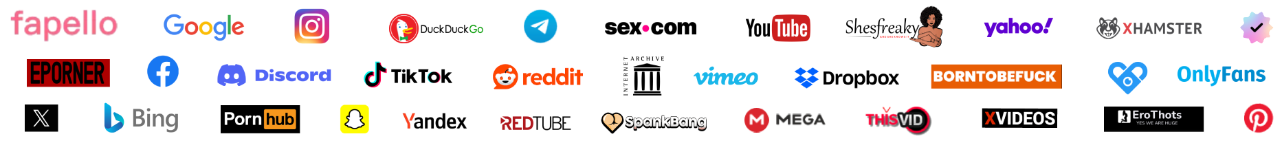 Platform logos set 1